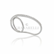 Anello a due dita in oro bianco