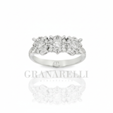 Anello Trilogy con logo Granarelli e riflesso