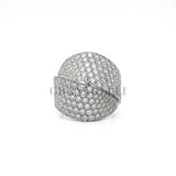 Anello fascia  Oro Bianco e Diamanti