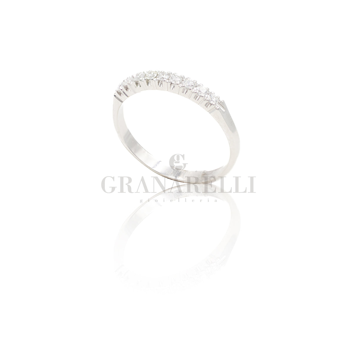 Anello diamanti 0.20kt in Oro Bianco