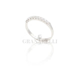 Anello diamanti 0.20kt in Oro Bianco