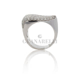 Saphir- und Diamantherzring