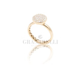 Anello Pavè in Oro Rosa