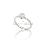 Anello Solitario Magic Oro Bianco