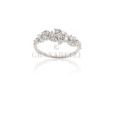Anello Fantasia in Oro Bianco e Diamanti