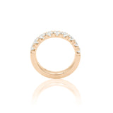 Anello Fedina Half Eternity Diamanti 1.33kt in oro rosa-Anelli-GRANARELLI-Gioielleria Granarelli