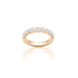 Anello Fedina Half Eternity Diamanti 1.33kt in oro rosa-Anelli-GRANARELLI-Gioielleria Granarelli