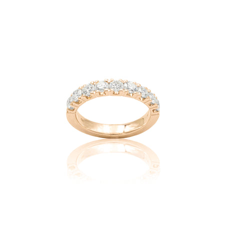 Anello Fedina Half Eternity Diamanti 1.33kt in oro rosa-Anelli-GRANARELLI-Gioielleria Granarelli