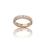 Anello Fedina Half Eternity Diamanti 1.35kt Oro Rosa-Anelli-GRANARELLI-Gioielleria Granarelli