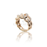 Anello Groumette  in Oro Rosa e Diamanti 1.19kt