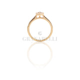 Anello Diamanti Navette in Oro Rosa e Diamanti