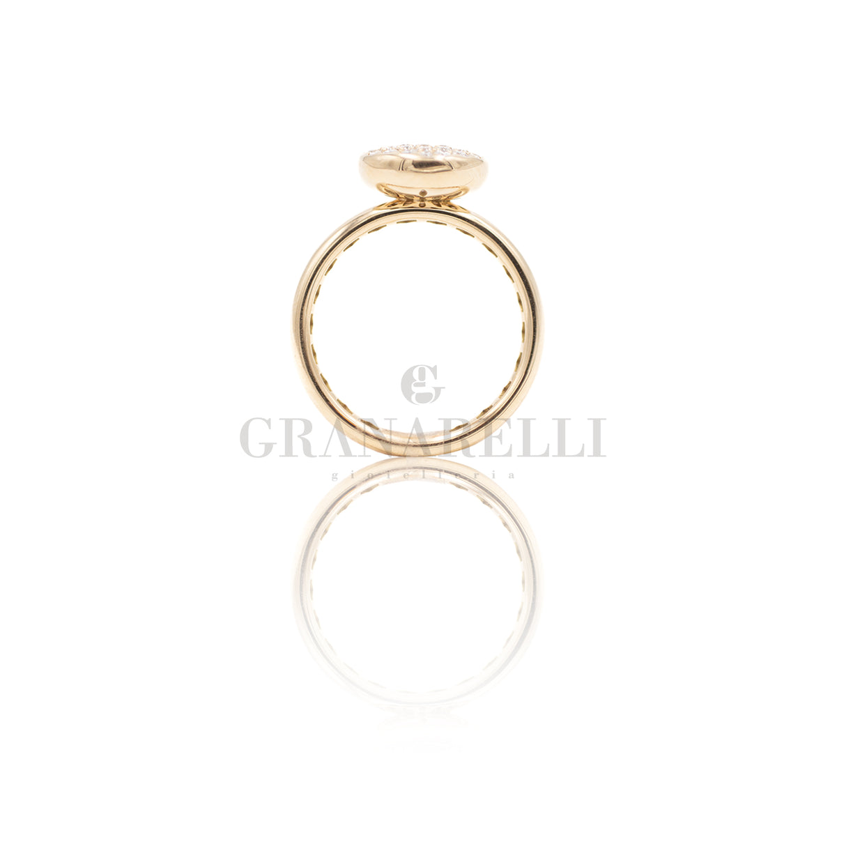 Anello Pavè in Oro Rosa