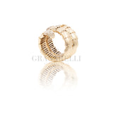 Anello Serpente Smeraldi in Oro Rosa