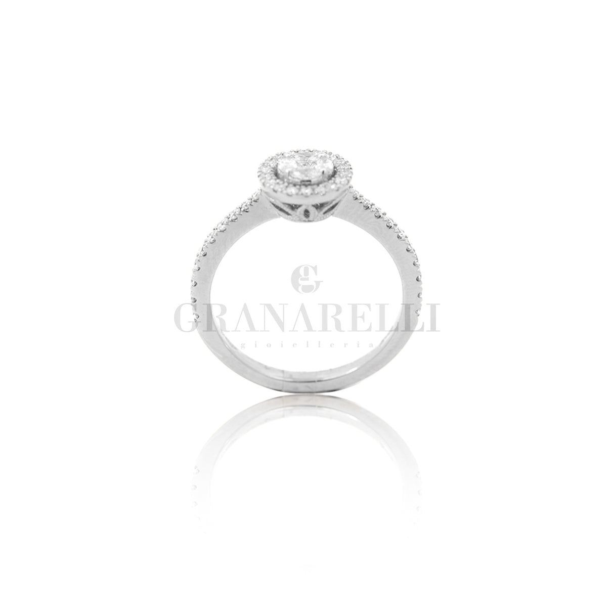 Anello Solitario Magic Diamanti in Oro Bianco
