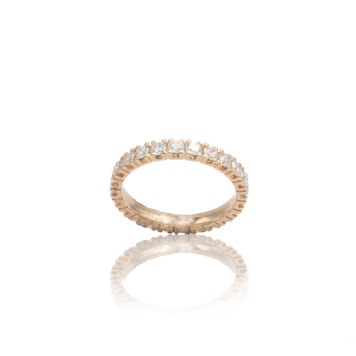 Anello Fedina con Diamanti 1.52kt in Oro Rosa-Anelli-GRANARELLI-Gioielleria Granarelli