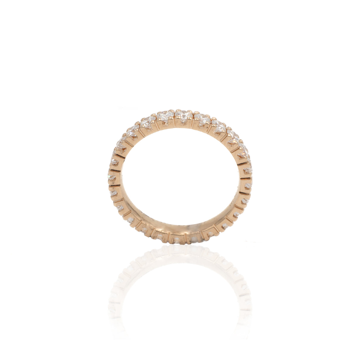 Anello Fedina con Diamanti 1.52kt in Oro Rosa-Anelli-GRANARELLI-Gioielleria Granarelli