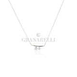 Girocollo minimal in Oro bianco e Diamanti-Girocolli-CRIVELLI-Gioielleria Granarelli
