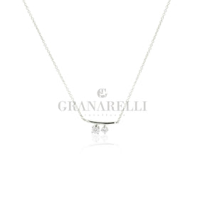 Girocollo minimal in Oro bianco e Diamanti-Girocolli-CRIVELLI-Gioielleria Granarelli