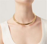 Collana Blade Piccola in Argento Dorato