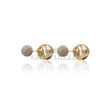 Orecchini Boule Diamanti in Oro Rosa