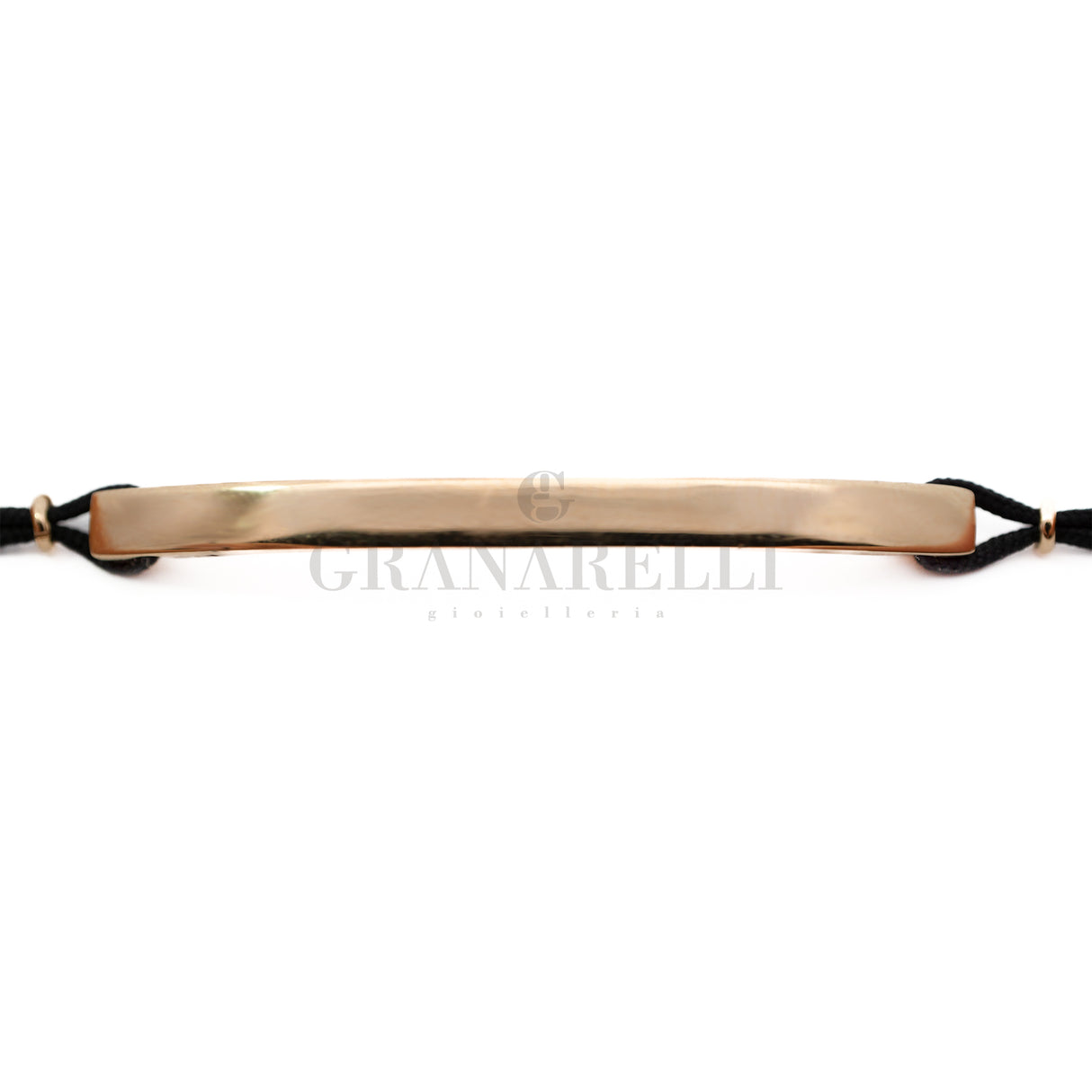 Bracciale Barretta in Oro Rosa cordino nautico