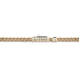 Bracelet with pink gold and diamond plate