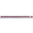 Bracciale Tennis Oro Bianco con Rubini 4,15ct e Diamanti-Bracciali-CRIVELLI-Gioielleria Granarelli