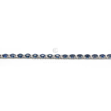 Bracciale Tennis Zaffiri e Diamanti bianchi-Anelli-CRIVELLI-Gioielleria Granarelli