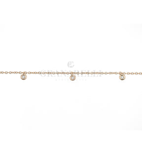 Bracciale Crivelli Oro Rosa con diamanti Bianchi Pendenti-Bracciali-CRIVELLI-Gioielleria Granarelli