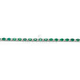 Bracciale Tennis Smeraldi e Diamanti bianchi-Bracciali-CRIVELLI-Gioielleria Granarelli