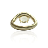 Anello Brenta Ametista verde in Oro Giallo 9kt