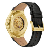 Octagon Prestige Automatic Dorato Scheletrato Pelle