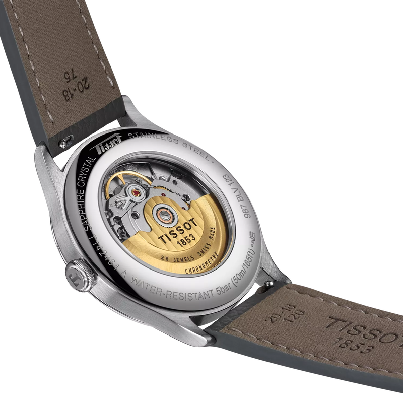 Heritage 1938 Automatico Cosc Pelle Grigia 39mm