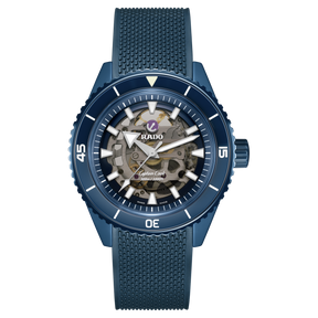 Captain Cook High-Tech Ceramic Skeleton Blu-Orologi-RADO-Gioielleria Granarelli