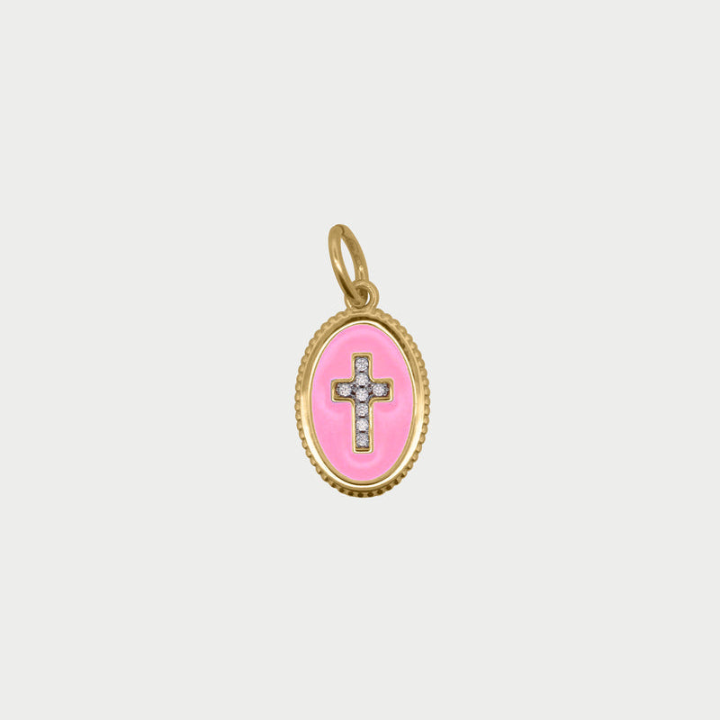 Charm Cross Pink