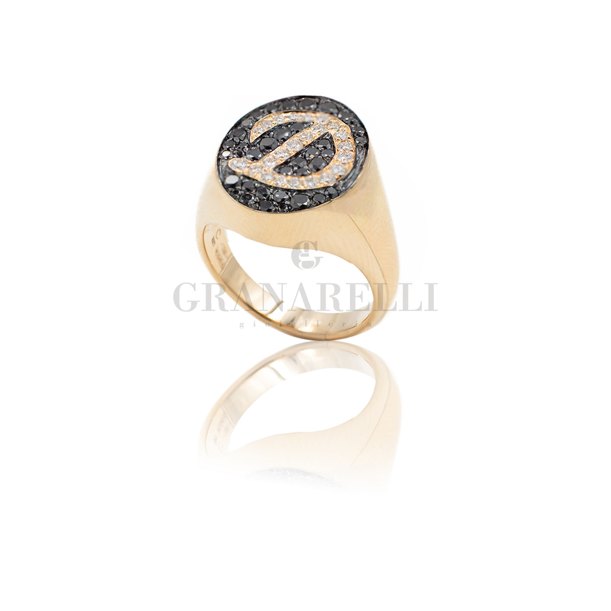 Anello Chevalier con iniziale D
