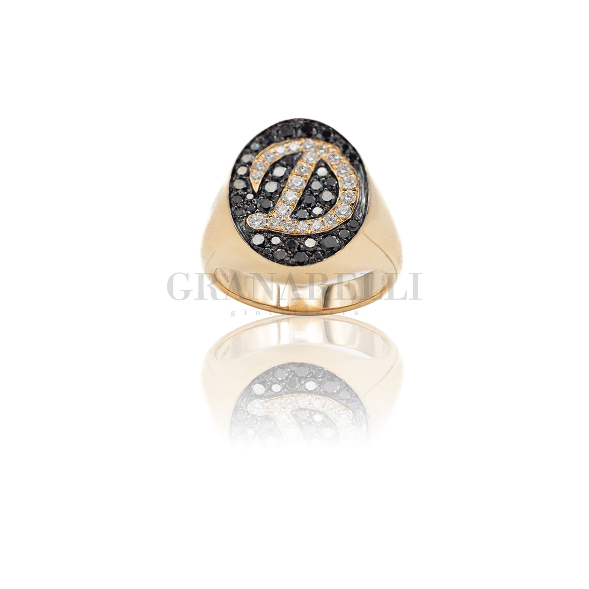 Anello Chevalier con iniziale D
