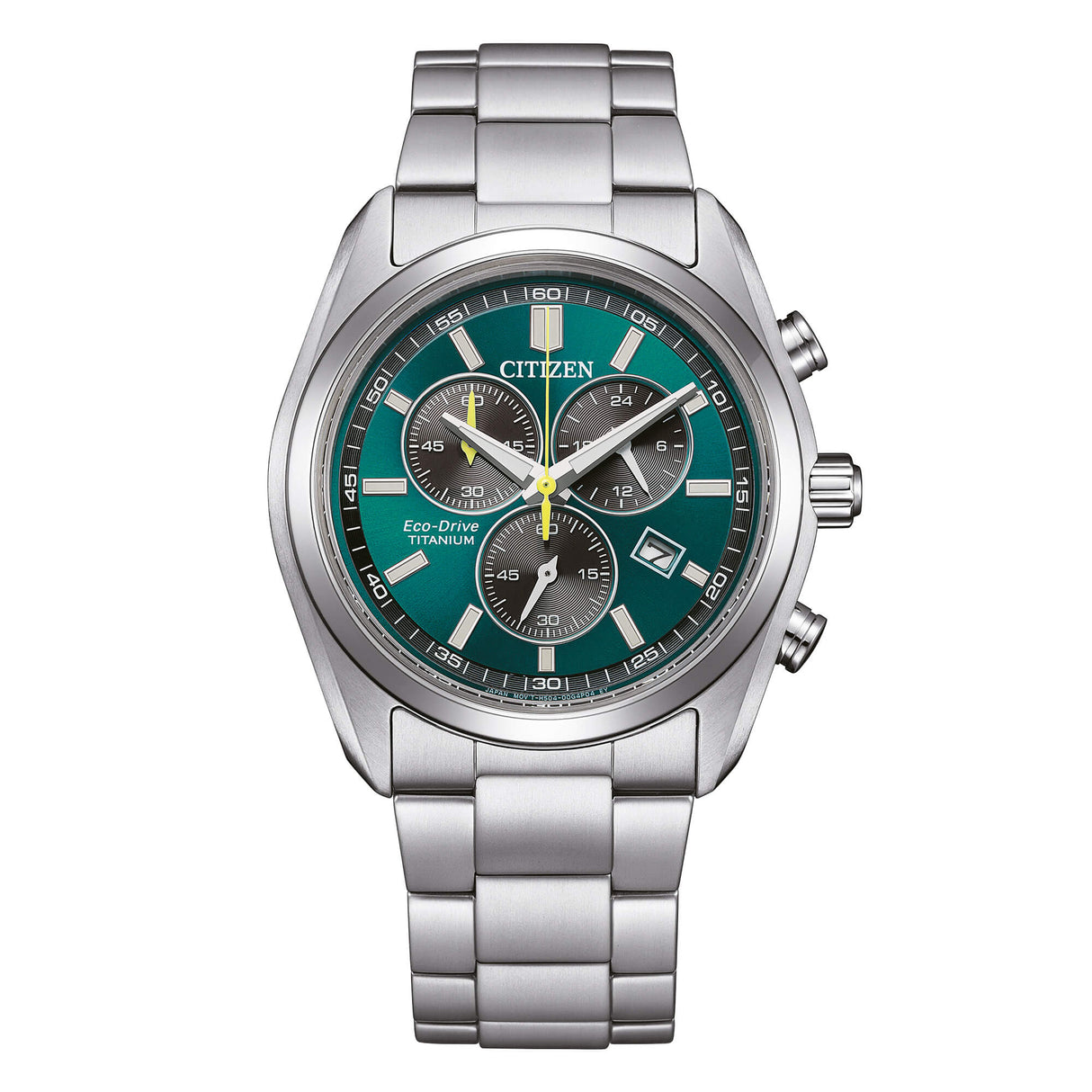 Super Titanium Eco Drive Crono Verde 40mm