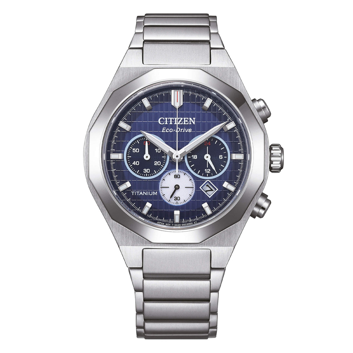 Zenshin Senkei Cronografo Titanio Blu 41mm