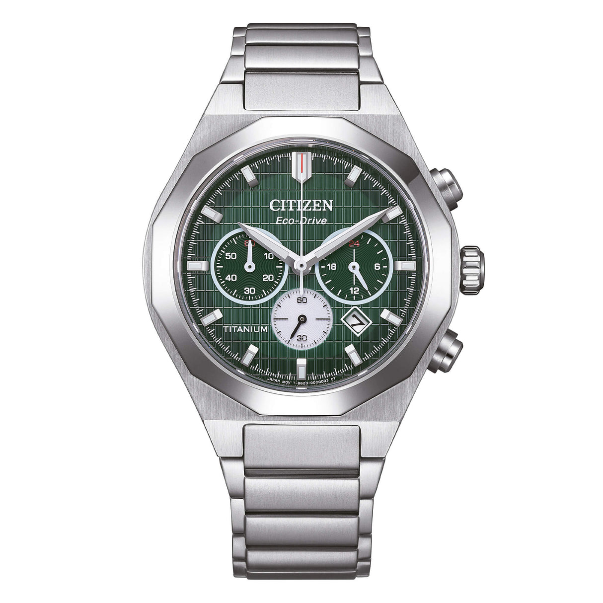Zenshin Senkei Cronografo Titanio Verde 41mm
