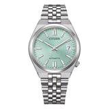Tsuyosa 60 Automatico Verde Acqua Acciaio 37mm