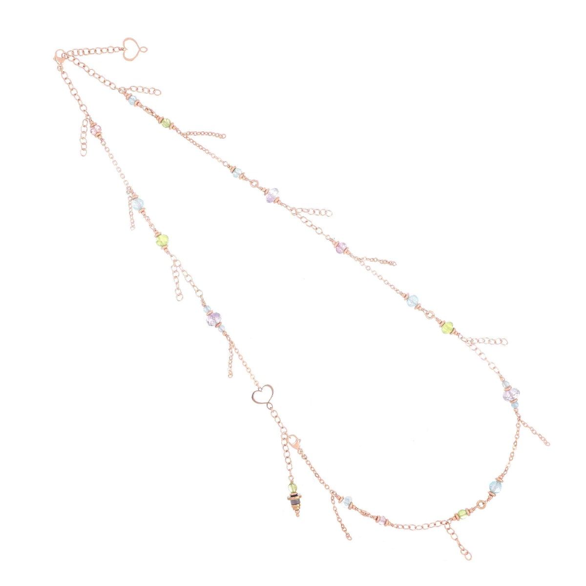 COLLANA-BRACCIALE DOPPIA DÈCO MULTICOLOR PENDENTI