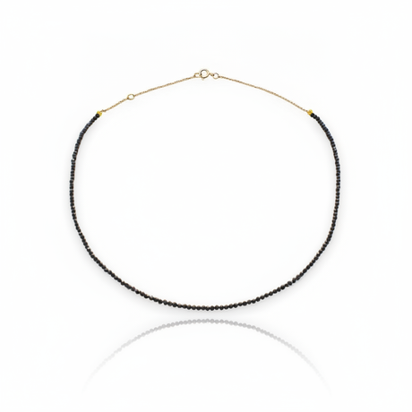 Collana completa con spinelli neri