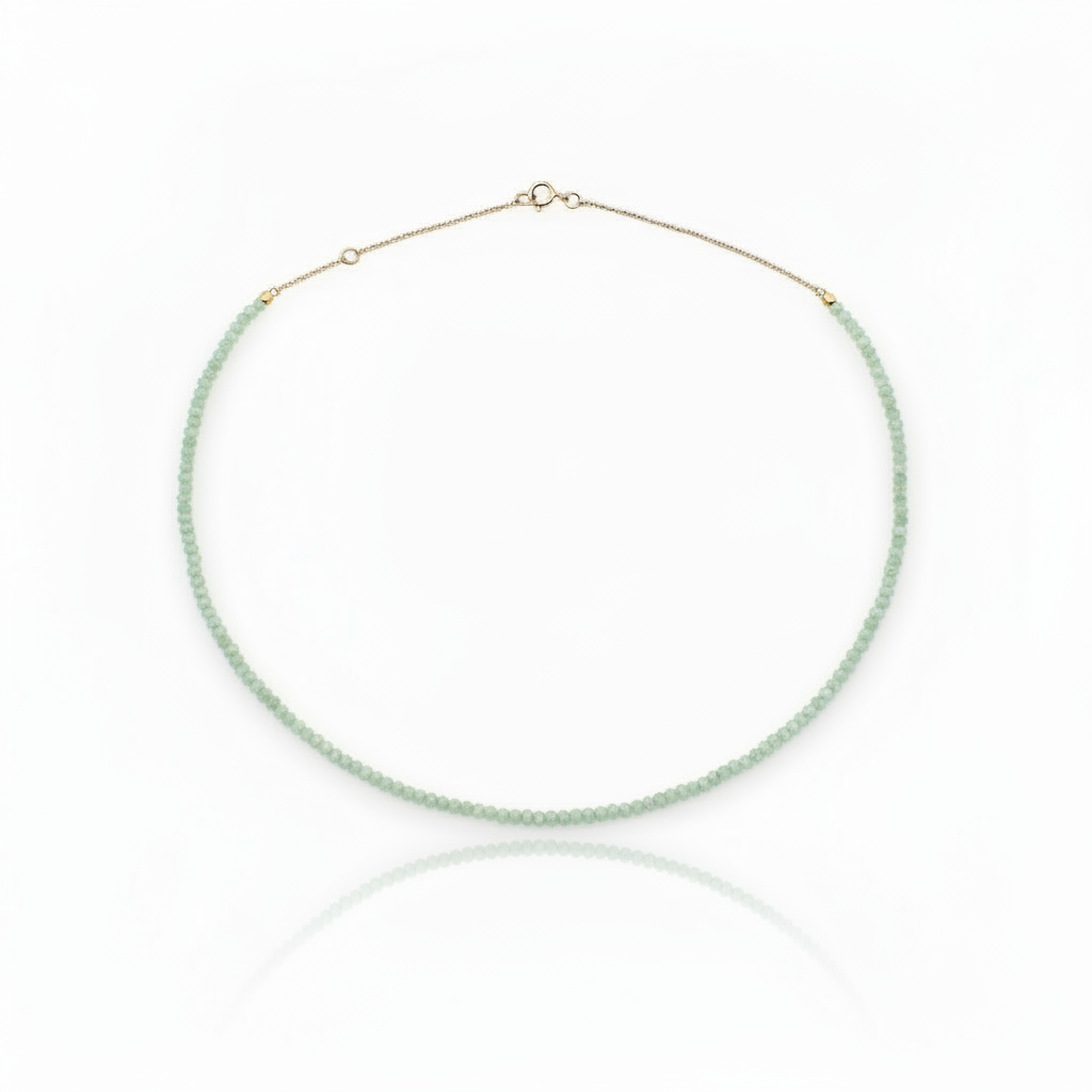 Collana con avventurina verde chiara