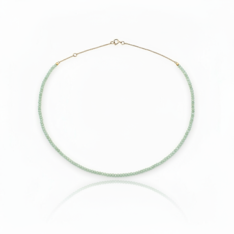 Collana con avventurina verde chiara