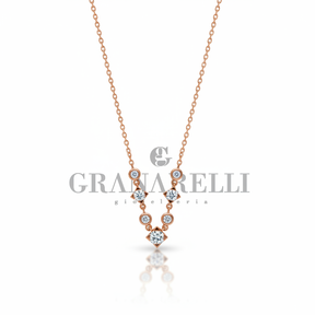 Collana Diamanti Oro Rosa Granarelli