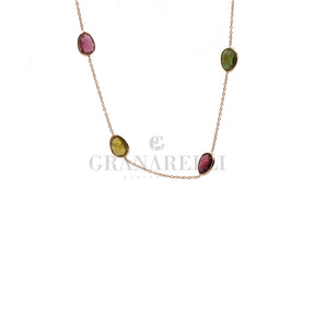 Girocollo Tormaline in oro giallo-Girocolli-GRANARELLI-Gioielleria Granarelli