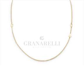 Collana personalizzabile tre lettere piccole-Girocolli-GioGio-Gioielleria Granarelli