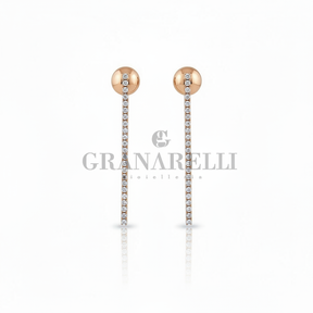 Coppia Orecchini Lunghi Diamanti Granarelli - Corretta