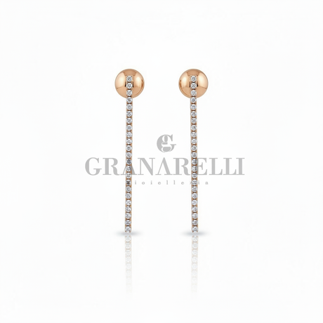 Coppia Orecchini Lunghi Diamanti Granarelli - Corretta